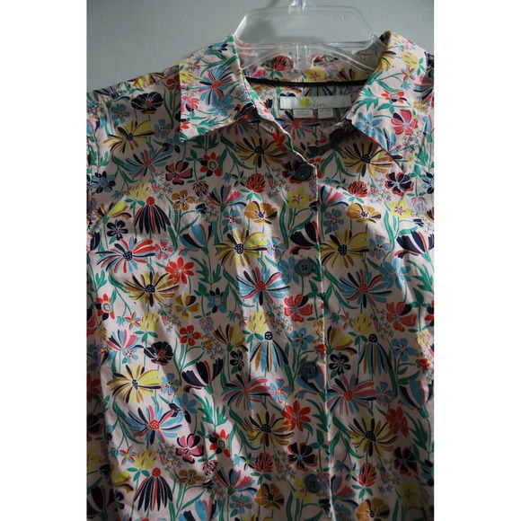 Boden‎ Floral Button-Up Shirt Long Sleeve Multicolor Cottagecore Bohemian - Picture 2 of 5